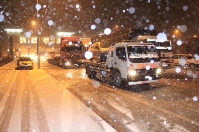 Konya'da Ulaşıma Kar Engeli