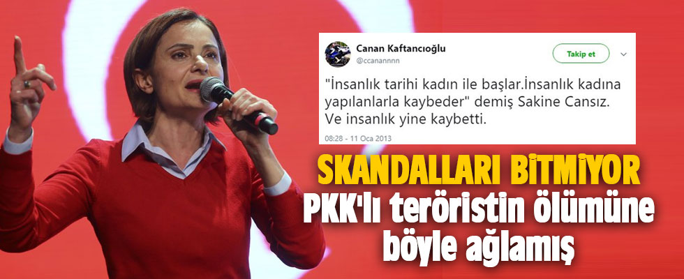Skandalları bitmiyor: PKK'lı teröristin ölümüne böyle ağlamış
