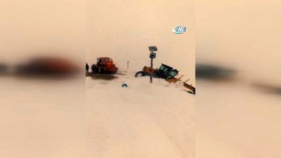 Eğrilbel Geçidi'nde Yoğun Sis Ve Tipi Nedeniyle Ulaşım Kontrollü Sağlanıyor