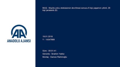 GÜNCELLEME 2 - Muş'ta Yolcu Otobüsü Devrildi Açıklaması 6 Ölü, 29 Yaralı