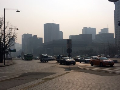 Yoğun Toz Bulutu Güney Kore'yi Terk Ediyor