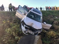 Otomobil Şarampole Yuvarlandı Açıklaması 1 Yaralı