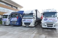 HÜSEYİN KAPLAN - Bursa'dan Suriye'ye Yardım Tırları Gönderildi