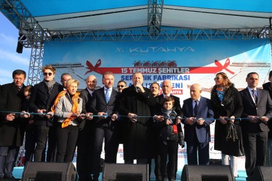 Erdoğan, 15 Temmuz Şehitleri Seramik Fabrikası'nı Üretime Açtı