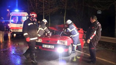 Kocaeli'de Trafik Kazası Açıklaması 2 Yaralı