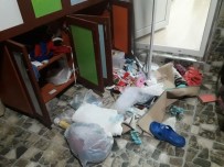 PAZARKÖY - Eve Giremeyen Hırsızlar Dışarıda Bulunan Malzemeleri Talan Etti