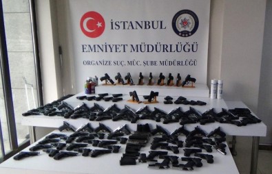 İstanbul'da 182 Tabanca Ele Geçirildi