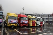 ORHAN YıLMAZ - Onlarca Kamyoncudan Mehmetçiğe Destek Konvoyu