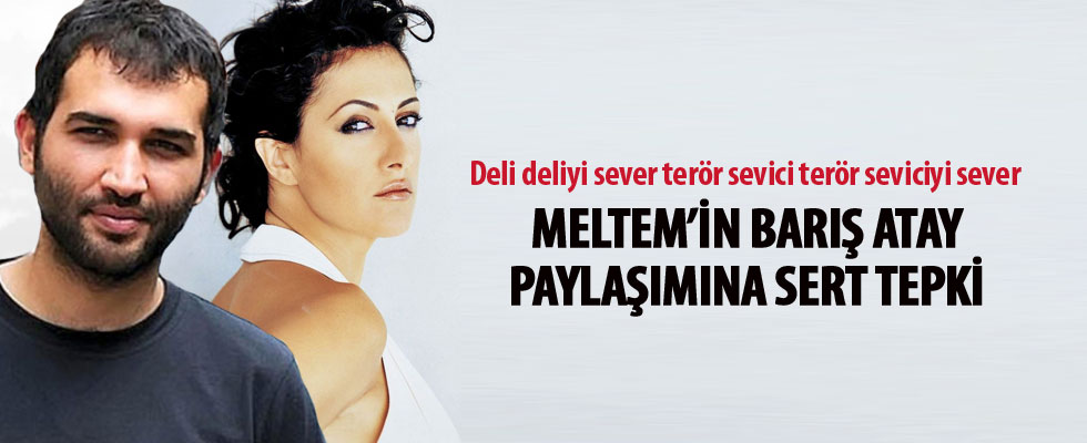 Teröristleri koruyan Meltem Cumbul'dan terör sevici Barış Atay'a destek