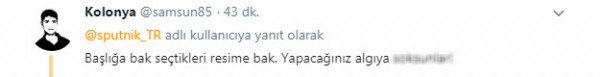 Sputnik'ten tepki çeken haber