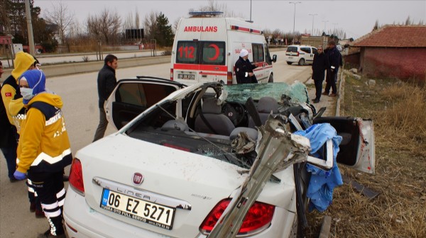 Ankara'da feci kaza