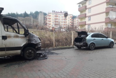 Bingöl'de iki araç yandı