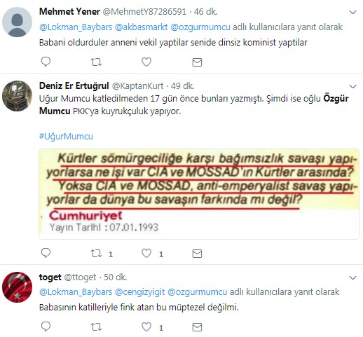Uğur Mumcu'nun oğlu Özgür Mumcu'ya büyük tepki