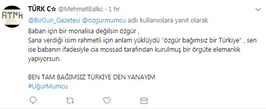 Uğur Mumcu'nun oğlu Özgür Mumcu'ya büyük tepki