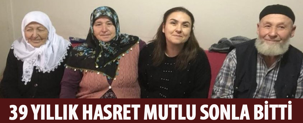 39 yıllık hasret mutlu sonla bitti