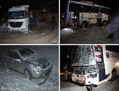 Konya'da Zincirleme Kaza Açıklaması 1 Ölü, 18 Yaralı