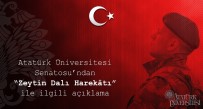 ANADOLU SELÇUKLULARı - Atatürk Üniversitesi Senatosu'ndan 'Zeytin Dalı Harekâtı' Açıklaması