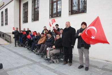 Tokat'ta Engelli Bireylerden Mehmetçiğe Anlamlı Destek