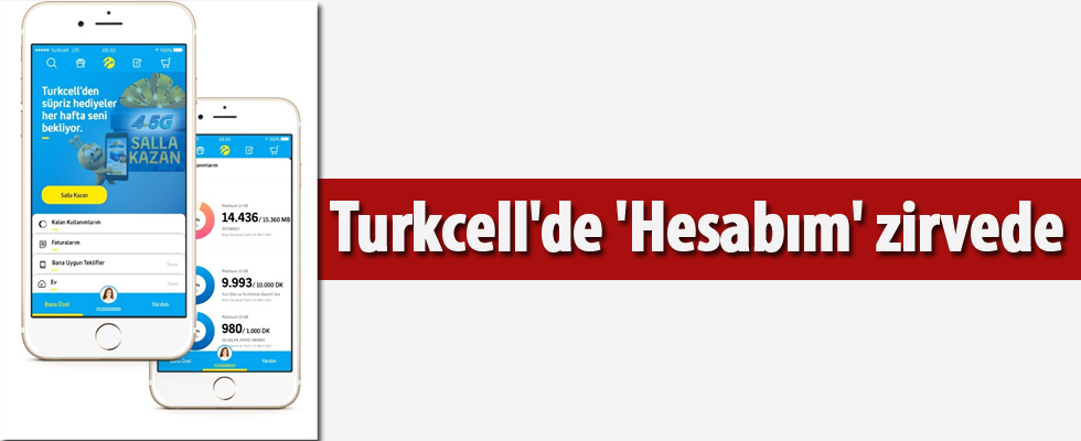 Turkcell'de 'Hesabım' zirvede