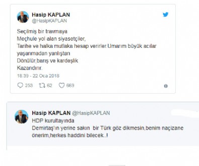 Hasip Kaplan Afrin Operasyonu'nu sindiremedi