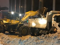 KAR TEMİZLEME - Sarıkamış Belediye Karla Mücadele Çalışması Başlattı