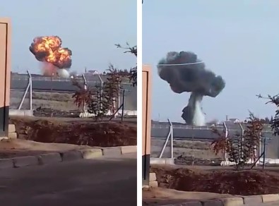 Türk Tankı, Teröristlerin Mevzi Kazan İş Makinesini Vurdu