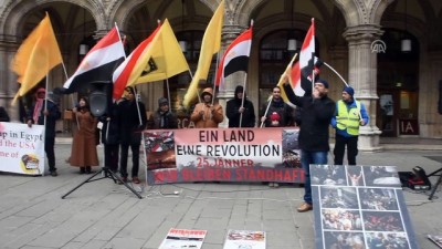 Viyana'da Mısır Cumhurbaşkanı Sisi Karşıtı Protesto