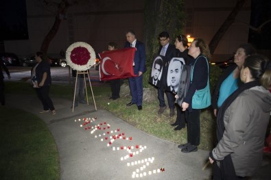 Ermeni Teröristlerin Şehit Ettiği Türk Diplomatlar Los Angeles'ta Anıldı