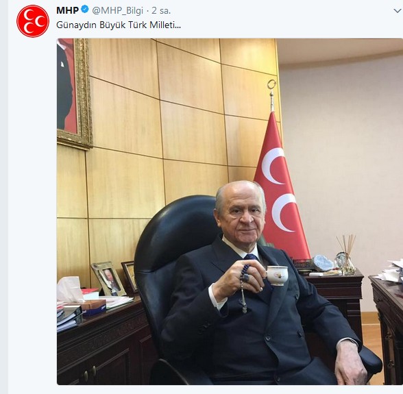 Bahçeli fotoğraf paylaştı