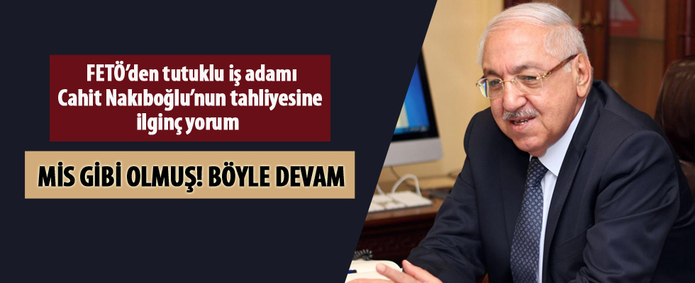 FETÖ'den tutuklu iş adamının tahliyesine dikkat çeken yorum