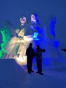 Sarıkamış'ta 90 Bin Şehidin Anısına Kardan Heykeller Yapıldı