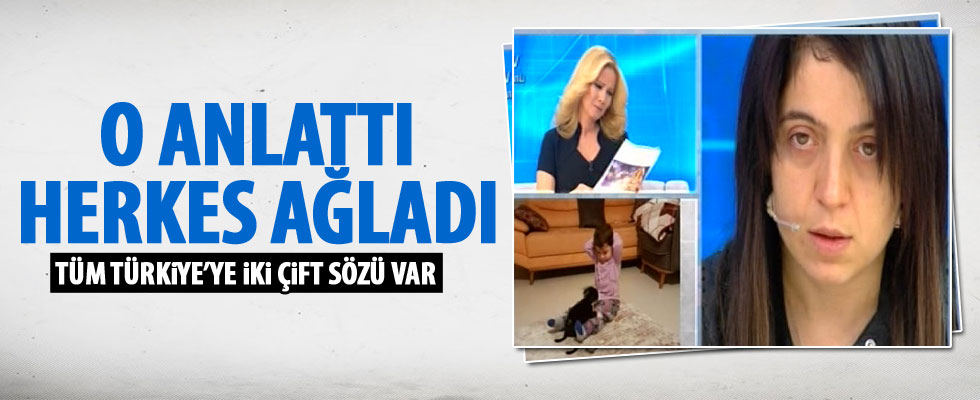 Acılı anne canlı yayına katıldı