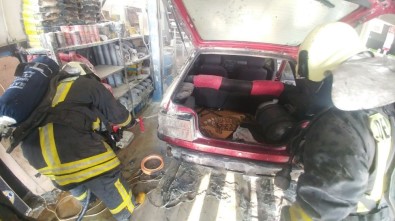 Araç Tamiri Sırasında LPG'den Sızan Gaz Alev Aldı Açıklaması 1 Yaralı