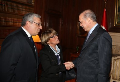 Cumhurbaşkanı Erdoğan, Stephane Teste Ve Josiane Costes'i Kabul Etti