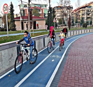 Gümüşdere'de Bisiklet Sürmeyi Çok Sevdiler