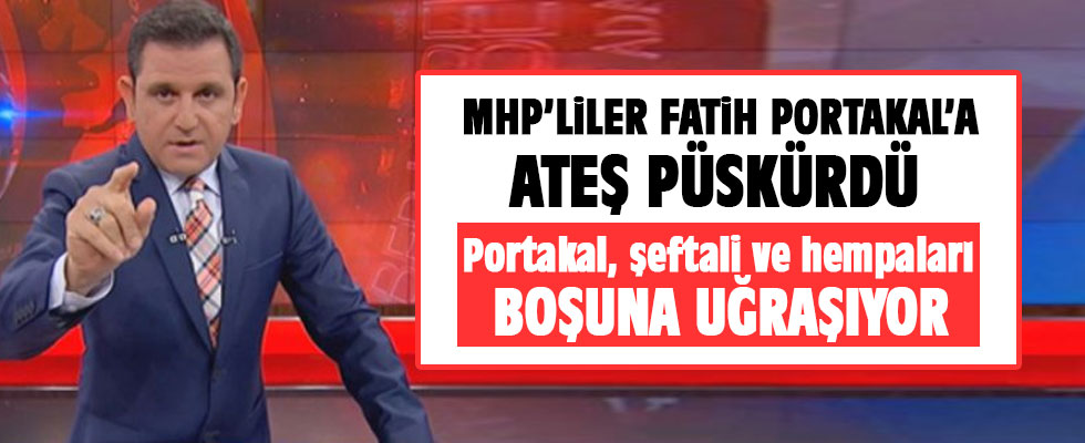 MHP'den Fatih Portakal'a fotoğraflı yanıt