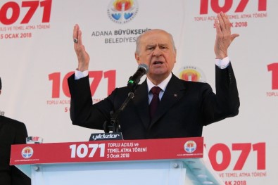 MHP Lideri Bahçeli Adana'da