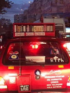 Antalyalı Sürücüden Dikkat Çeken 'Cehalet İle Mücadele' Kampanyası
