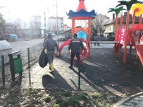 VUSLAT - Beyşehir'de Parklarda Temizlik Çalışmaları Sürüyor