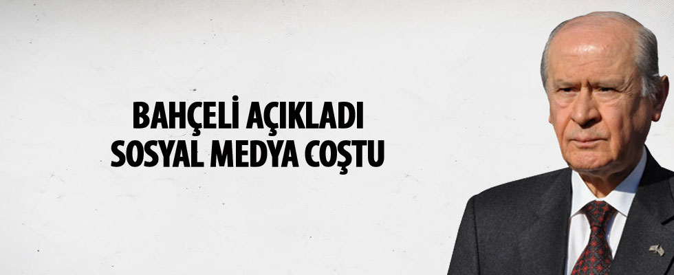 Bahçeli açıkladı, sosyal medya coştu