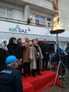 Mucur Ve Kaman İlçesinde Doğalgazın İlk Ateşi Yandı