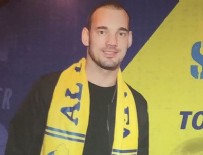 Sneijder'e sarı-lacivertli kaşkol