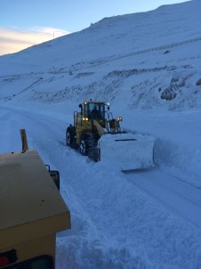 Ardahan'da Zor Şartlarda Karla Mücadele Çalışmaları