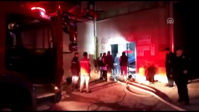 Denizli'de Fabrika Yangını