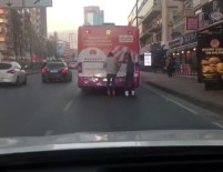 İstanbul Trafiğinde Pes Dedirten Görüntüler