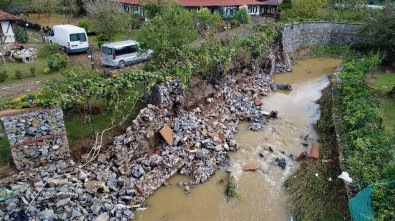 Beykoz'da Sel Sonrası Son Durum Havadan Görüntülendi