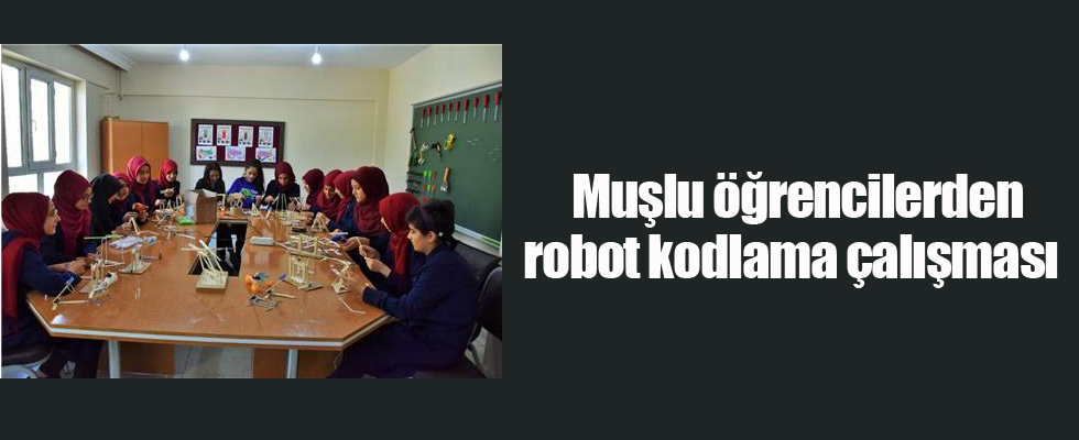 Muşlu öğrencilerden robot kodlama çalışması