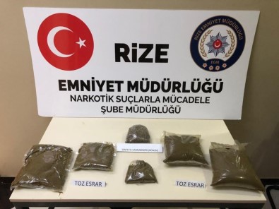 Rize'de Uyuşturucu Operasyonu Açıklaması 5 Gözaltı