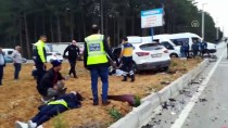 Bursa'da Otomobille Cip Çarpıştı Açıklaması 5 Yaralı