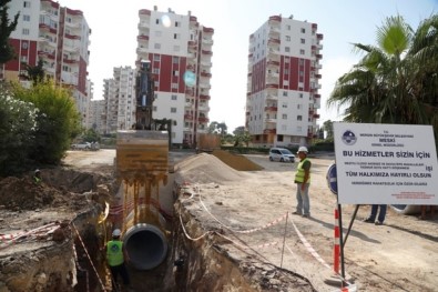 MESKİ'nin Mezitli'de Yağmursuyu Yatırımları Sürüyor